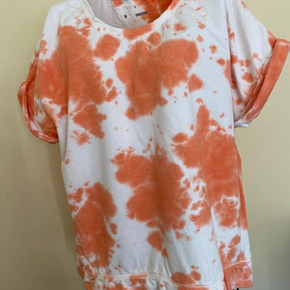 Style & Co Short Sleeve Tye Dye Sweatshirt